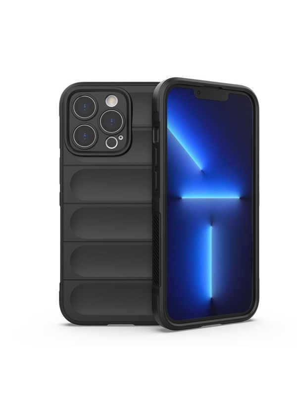 Hurtel Magic Shield Case - iPhone 13 Pro Flexible Armored Cover Black