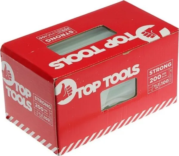 Top Tools selvklebende innlegg 11 mm x 200 mm gjennomsiktig 100 stk. 42E152