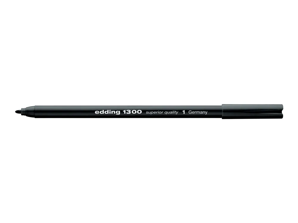 edding 1300 - Fibertuppenn - svart - vannbasert blekk - 3 mm