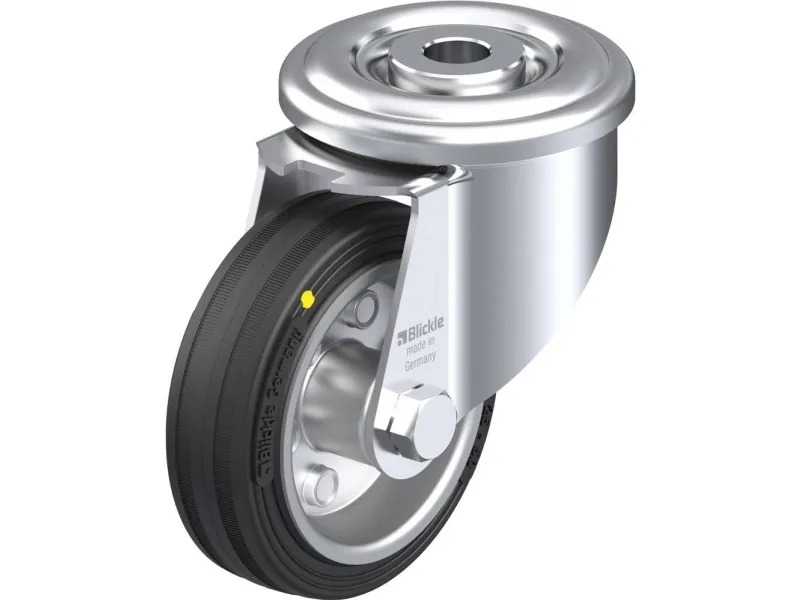 Blickle 625376 LER-VE 80R-EL styrehjul, hjuldiameter 80 mm, bæreevne maks. 50 kg, 1 stk