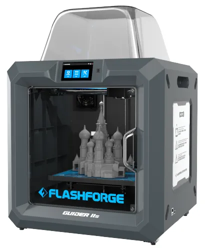 Flashforge Guider IIs - WLAN - innebygd Ethernet-tilkobling - USB-port - glassluke - 500 W (SZ11S (Version 2020))