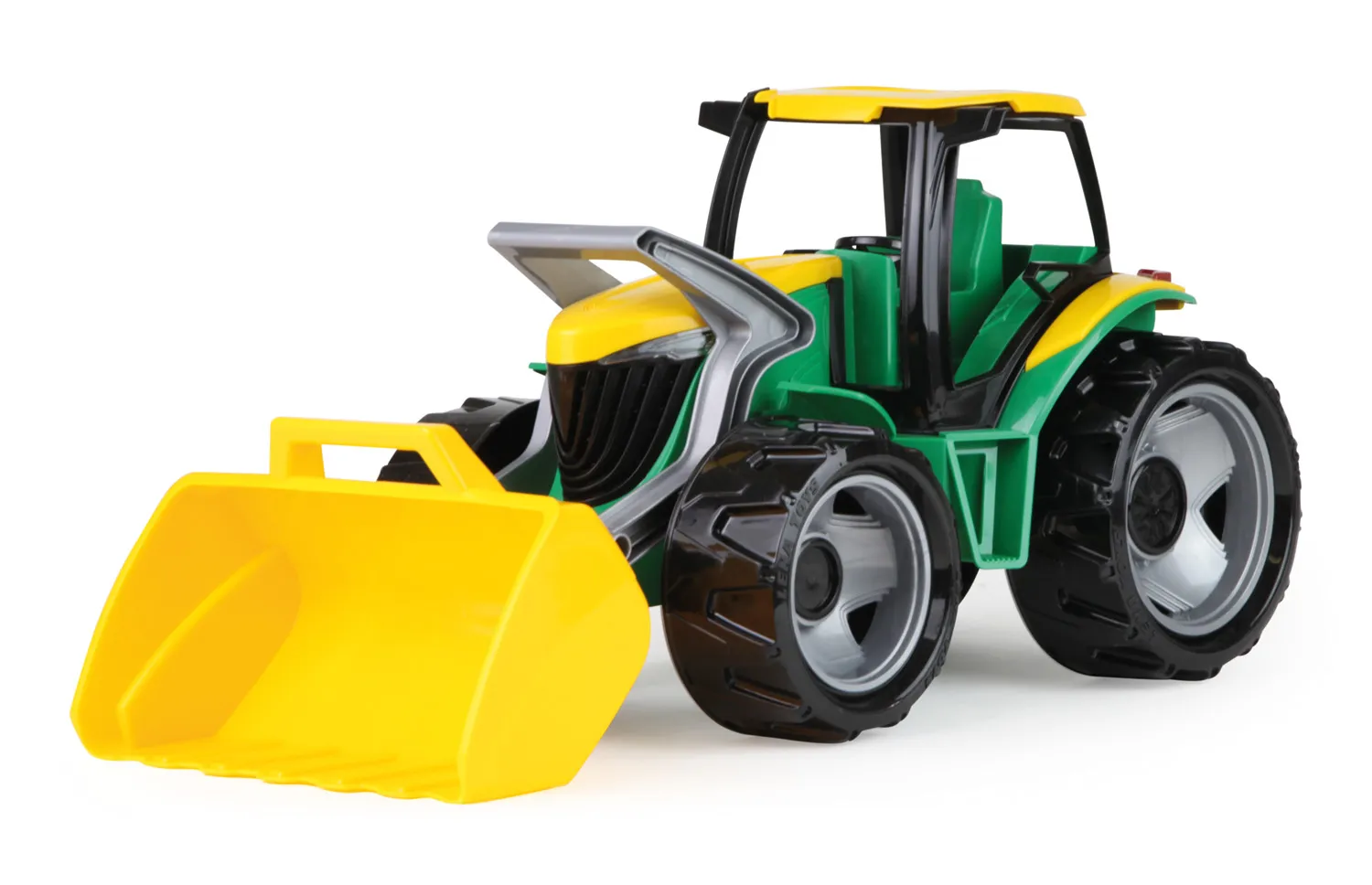 Lena GIGA TRUCKS Tractor with front shovel, Traktor, 3 år, Blå, Grønn, Gult
