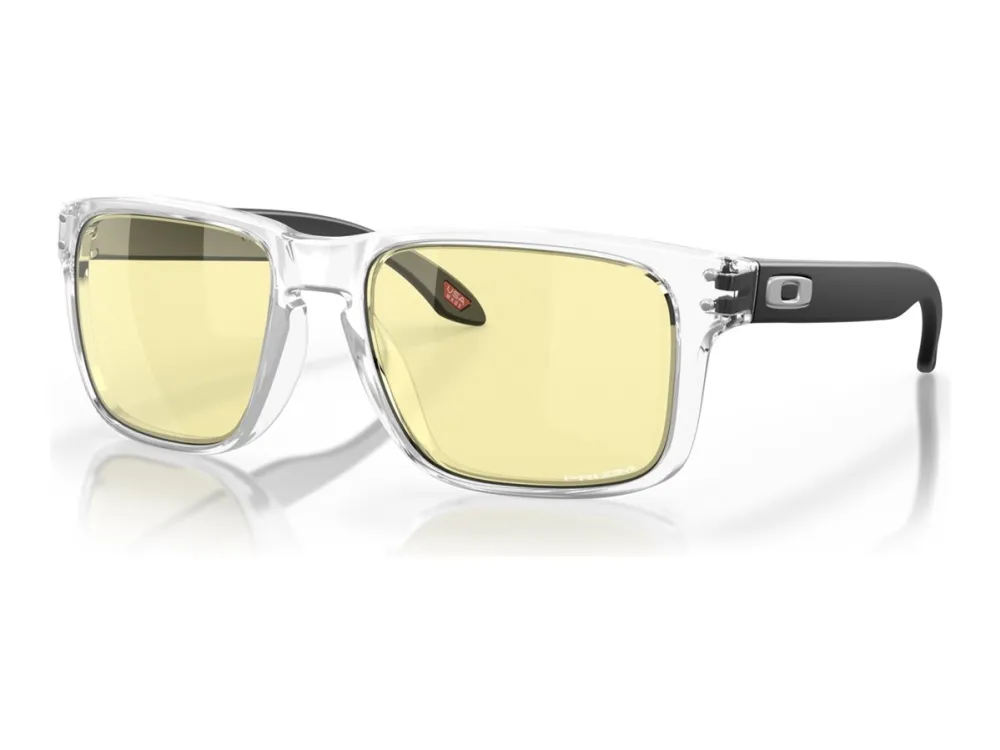 Oakley Holbrook Gaming Collection OO9102 - Solbriller - for datamaskin, spill - XL - full kant - ramme: blank - linse: gul