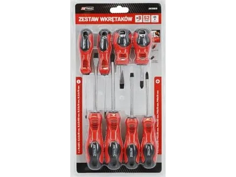 AWTOOLS bits-/skruetrækkerbitsett blister S2 / 8 stk.