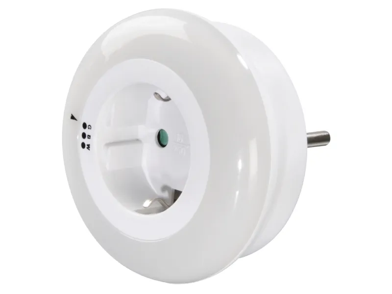 Hama Circle Colour, Pluggbart nattlys, Hvit, Blå, Grønn, Hvit, Universell, IP20, LED