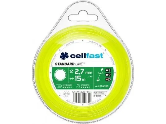 Cellfast standard skjærelinje 2,7 mm / 15 m, rund (35-006)