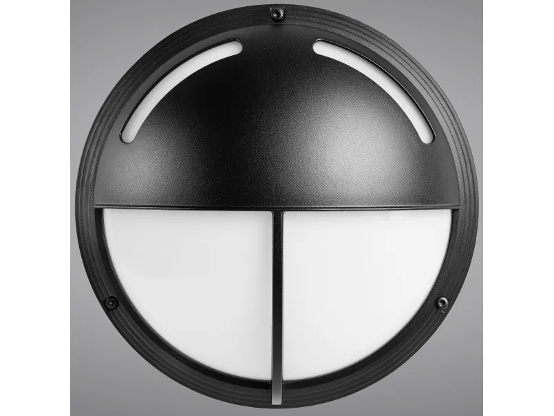 Ocus halvskjerm/spalte/kryss 12W LED 6W-12W 3000-3500-4000K mikrobølgesensor svart RAL9005