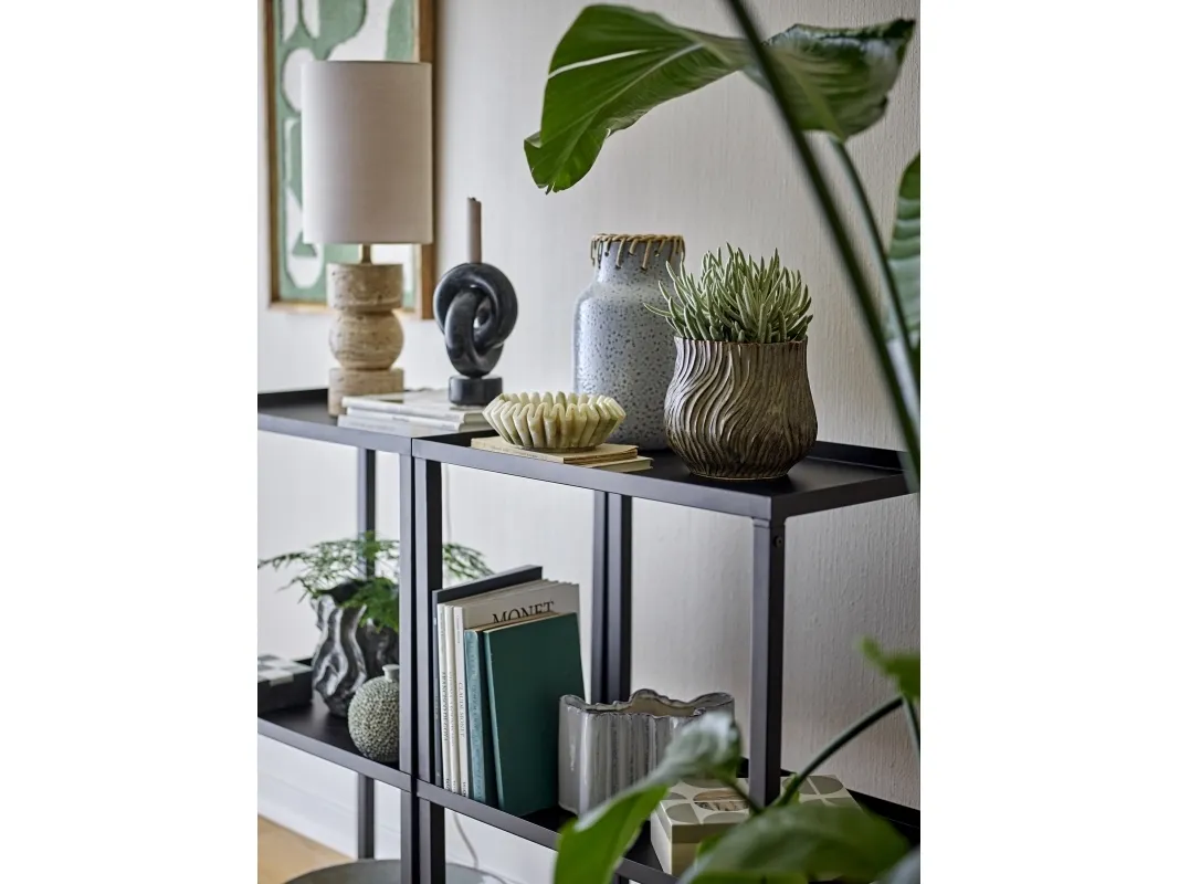BLOOMINGVILLE Loups bokhylle, svart, metall