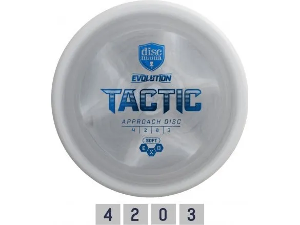 Discmania Discgolf DISCMANIA Mellomtone drivere SOFT EXO TACTIC Evolution Grey 4/2/0/3