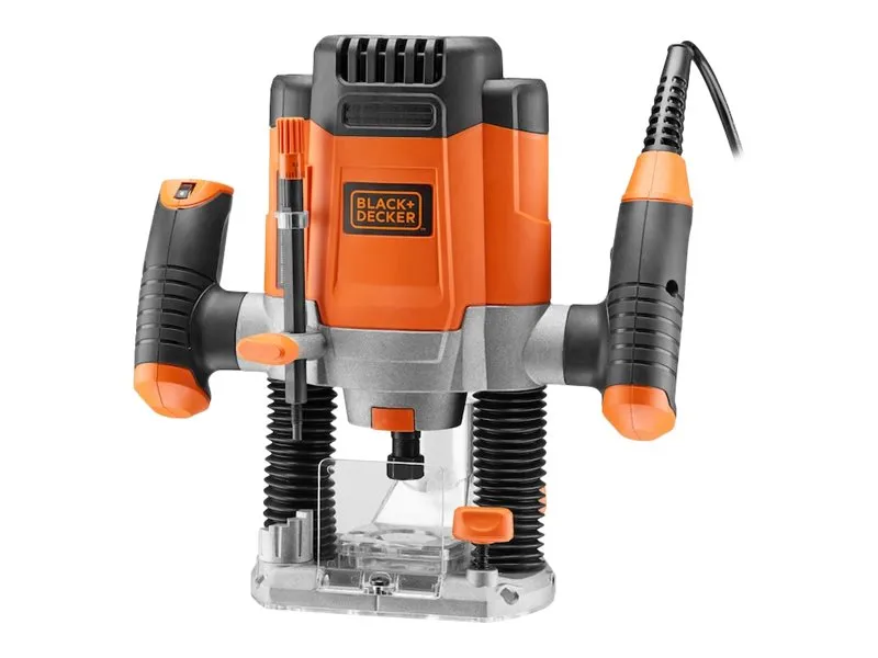 BLACK+DECKER KW1200E-QS - Dukkertfres - 1200 W - flens 6 mm, 6,35 mm, 8 mm