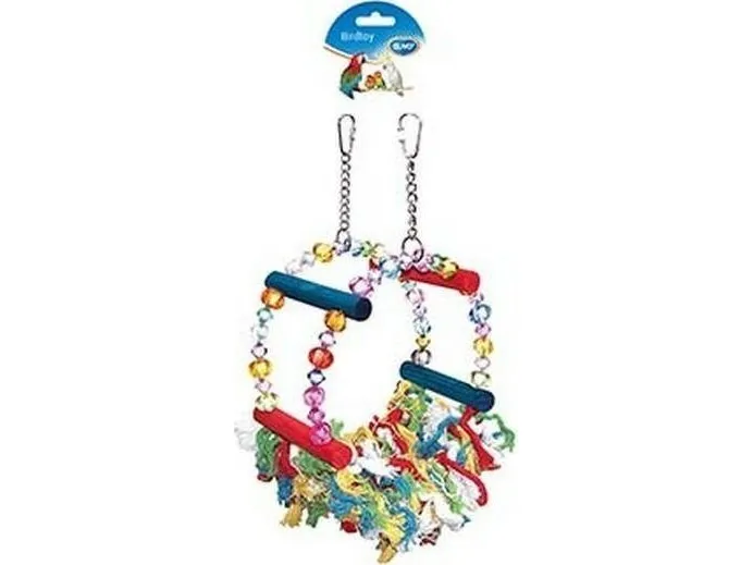 Duvo+ leke for fugler perler + snorer 32 cm