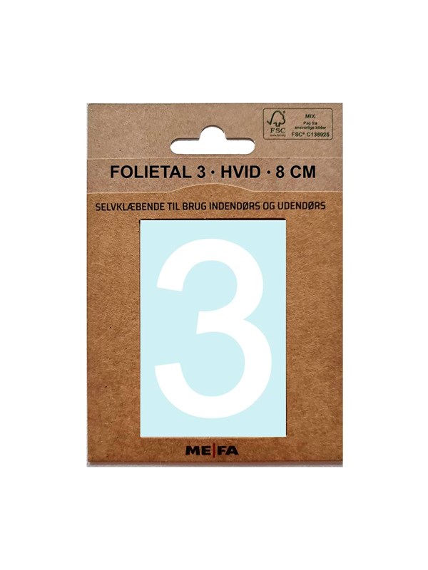 MEFA Foil number 3 White