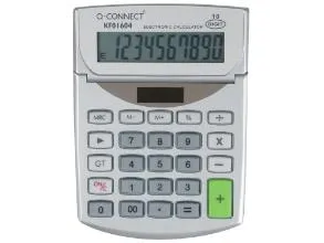 Lommeregner Q-Connect med justerbart display solcelle og batteri L138xB103xH31mm,6 pk x 10 stk/krt