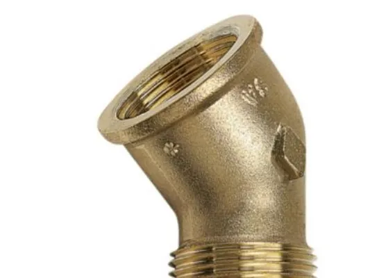PURAFIT vinkl.1.1/2 mf/np.45° - .Siliciumbronze.Blyfri.