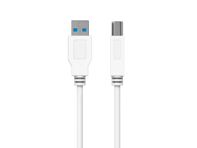 Sinox USB 3.0-kabel. 2 m. Hvit