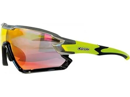 Casco sportsbriller SX-34 Carbonic black/yellow red mirror