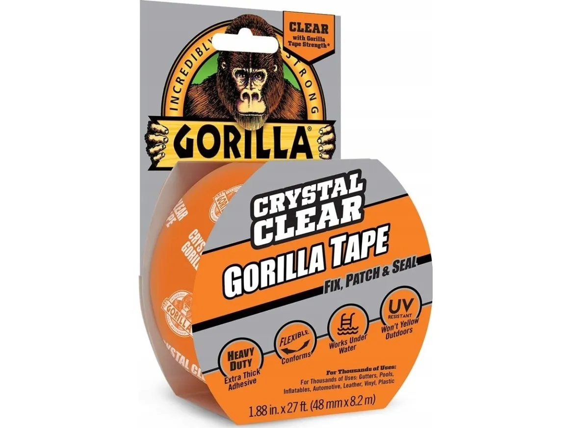 Gorilla Sports reparasjonstape Clear Repair 8,2 m