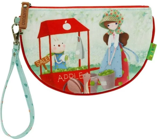 Santoro lommebok flat stor - An Apple A Day - 252842