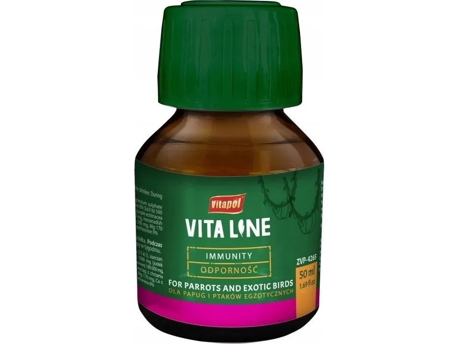 Vitapol Vitaline for motstandskraft til eksotiske fugler 50 ml