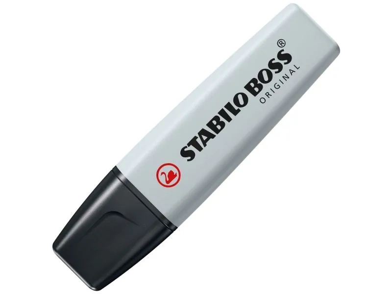 STABILO Boss Original Pastel, 1 stykker, Grå, Meisel tupp, Sort, Grå, Dusty grey, Plast