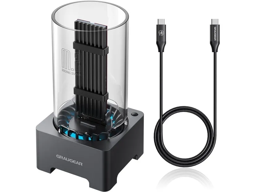 GRAUGEAR G-M2DK-U4-40G dokkingstasjon USB 3.2 Gen 2 (3.1 Gen 2) Type-C grå