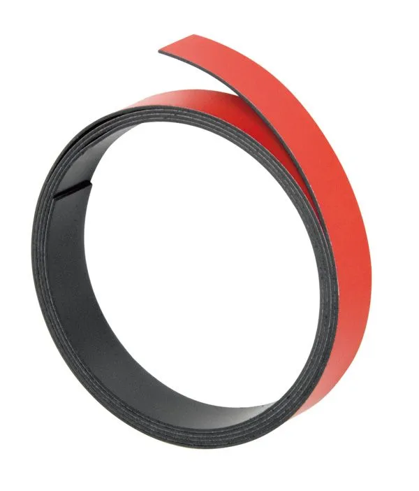 FRANKEN magnetbånd (L)1.000 x (D)15 x (H)1 mm, rull for selvkutt, magnetisk, skrivbart (M803 01)