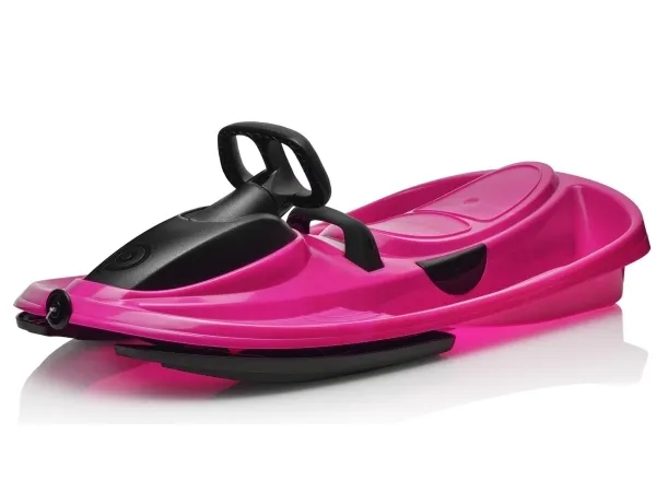 Stratos bobslæde med rat, Monster Pink