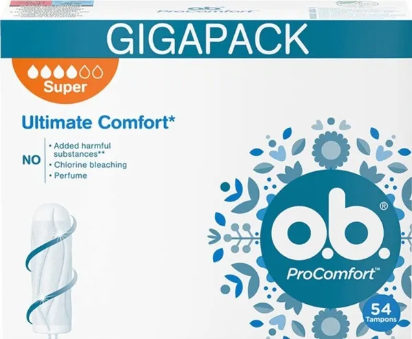 O.B. ProComfort Super tamponger 54szt.