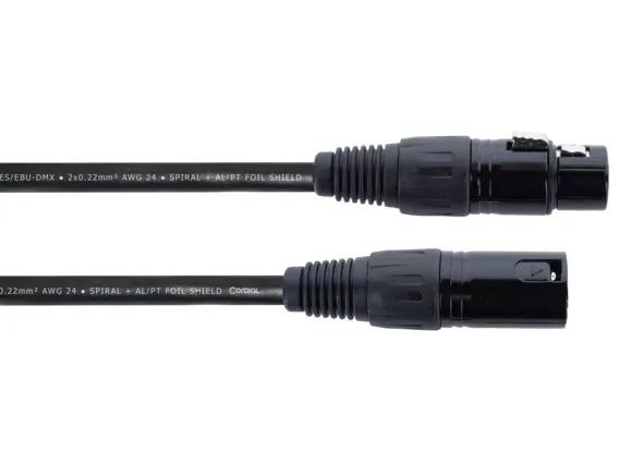 Cordial ED 10 FM, XLR (3-pin), Hunkjønn, XLR (3-pin), Hankjønn, 10 m, Svart