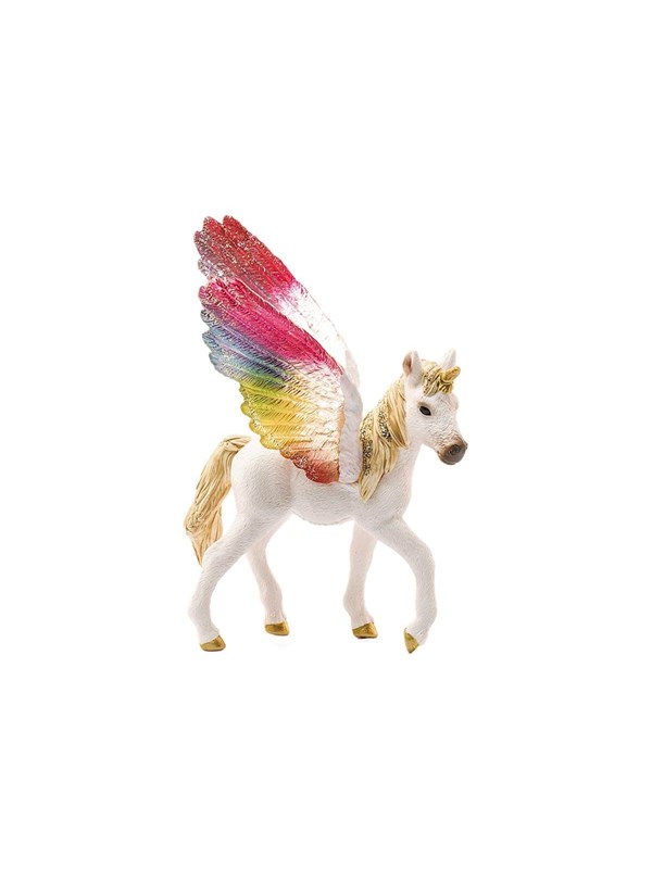 Schleich Winged rainbow unicorn foal