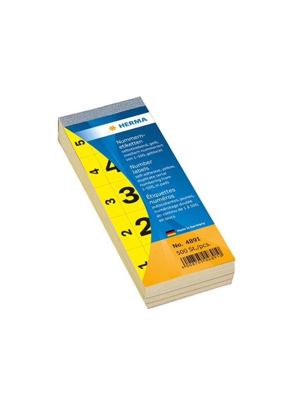 HERMA decoration adhesive - 2.8 x 5.6 cm - yellow - paper