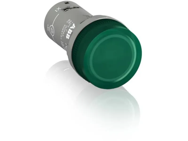 Kompakt varsellampe med diode 22 mm grønn CL2-623G 230V AC