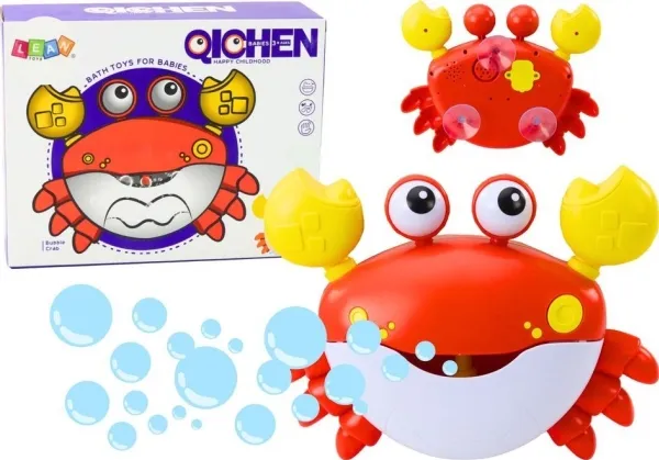LeanToys maskin for såpebobler Krabbe rød