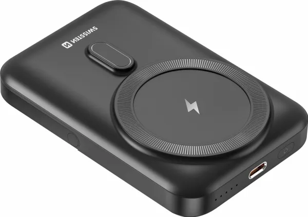 Swissten eksternt ladebatteri PD 20W (MagSafe-kompatibel) 10000mAh