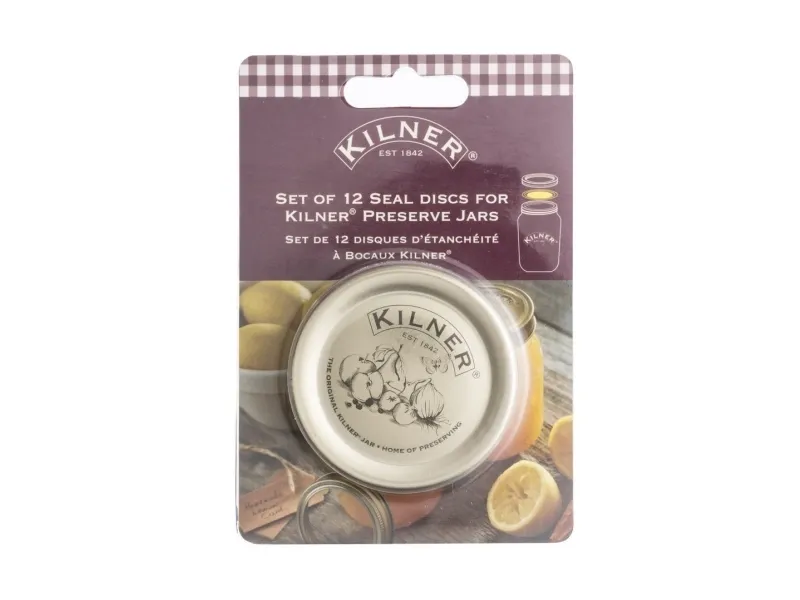 Kilner KIL-12 skrulokk-sett, konserveringsglass