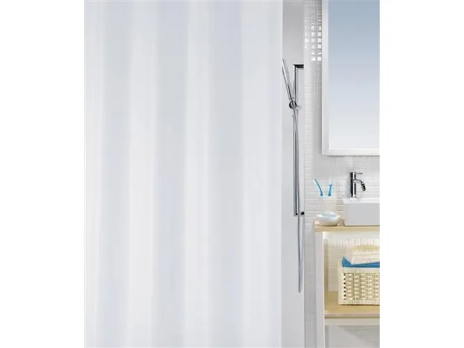 Badeforhæng 180-200cm. bio hvid