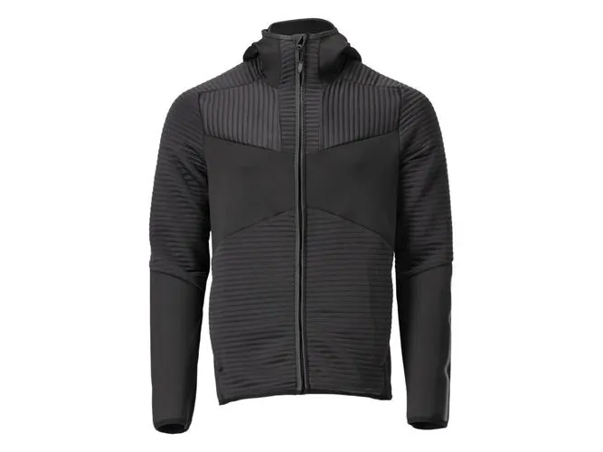 MASCOT Fleece hættetrøje L - CUSTOMIZED sort 22603-681-09