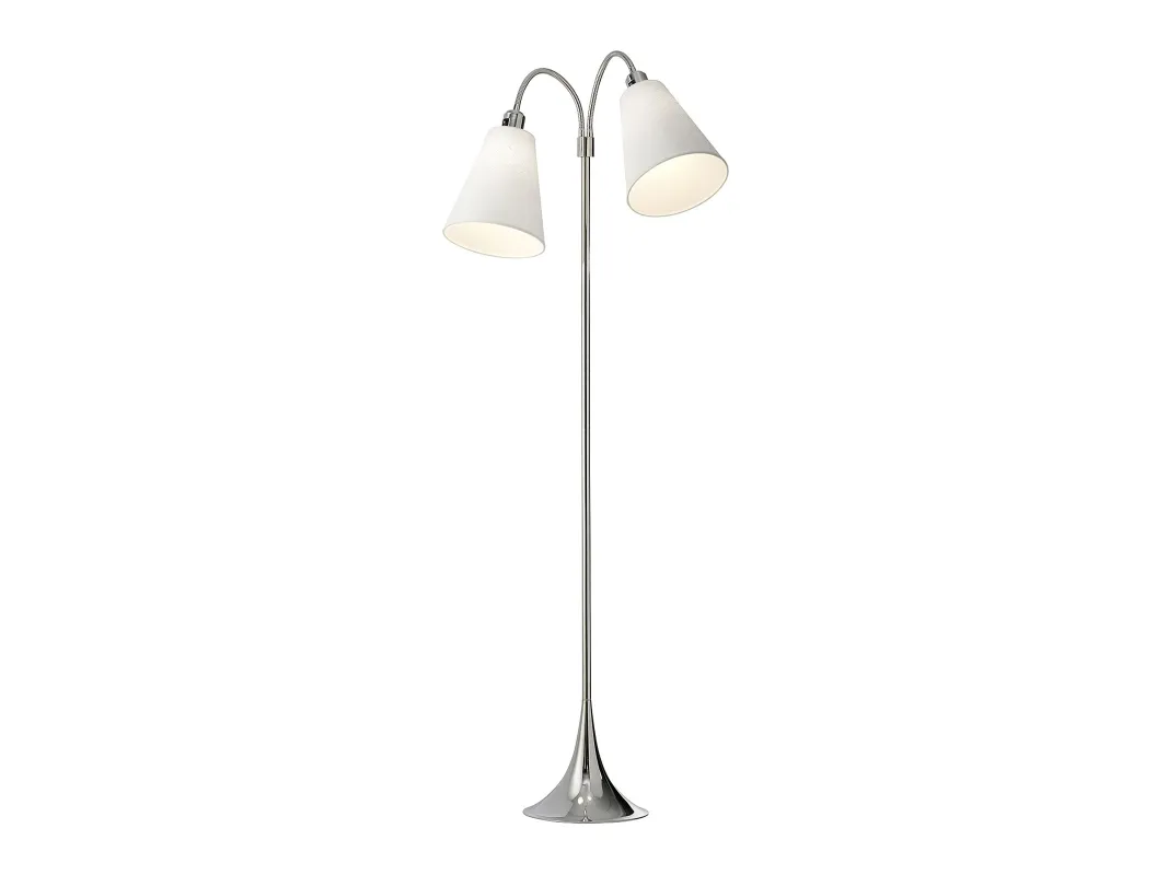 Nielsen Light Fodgænger Gulvlampe m/afb. på arme - Krom - uten skjermer