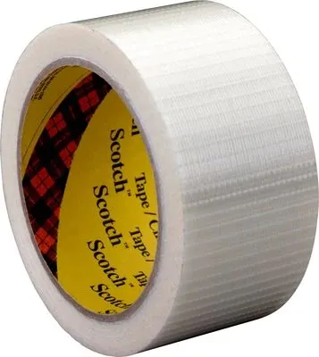3M 89592550, Gjennomsiktig, Bunte, Feste, Emballasje/nedpakking, Forsegling, Biaxially Oriented Polypropylene (BOPP), Fiberglass, Metall, Slitebestandig, Fuktbestandig, 10%