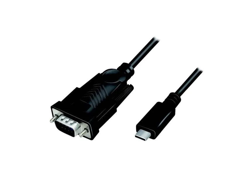 LogiLink AU0051A, 1,2 m, USB C, VGA (D-Sub), Hankjønn, Hankjønn, Rett