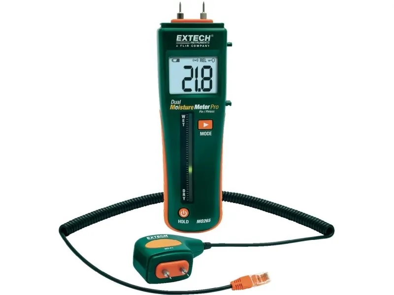 Extech MO265 materialfuktighetsmåler  bygningsfukt (0 til 99.9 % vol), tre-fukt (6 til 94.8 % vol)