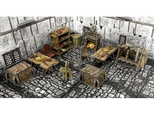 BattleSystems Fantasy Village Furniture