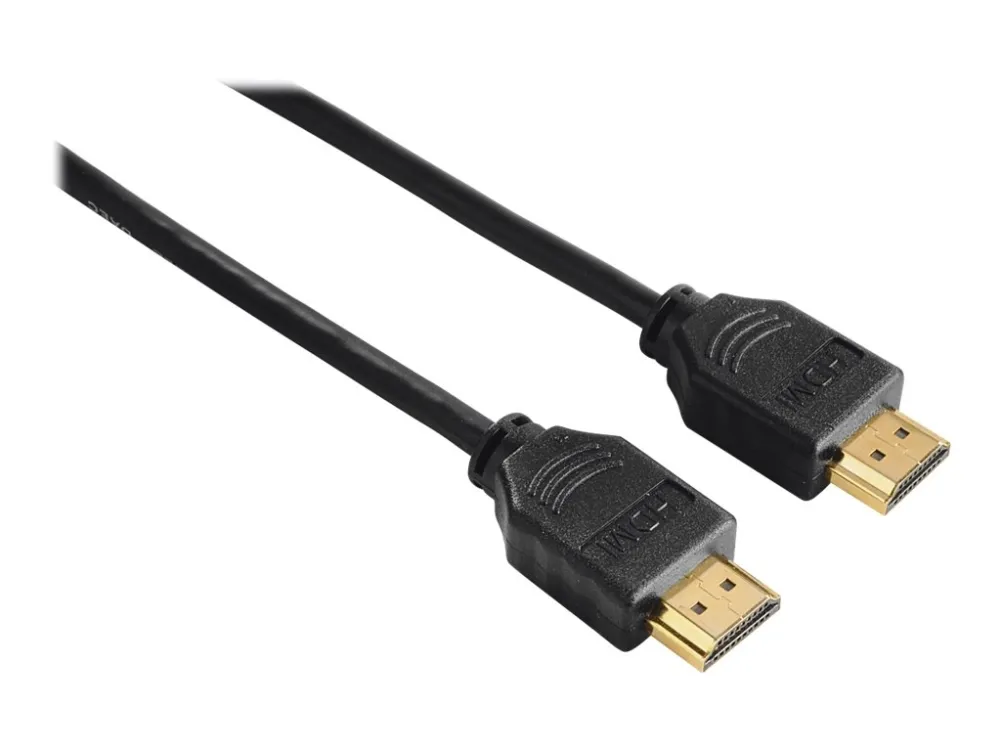 Hama Entry Line - High Speed - HDMI-kabel med Ethernet - HDMI hann til HDMI hann - 1.5 m - skjermet - svart - 1080p-støtte