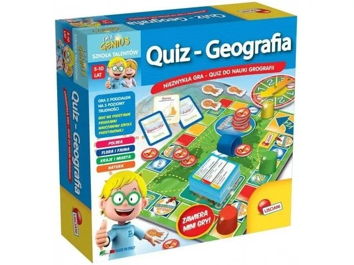 Lisciani Jeg er et geni quiz Geografia LISCIANI