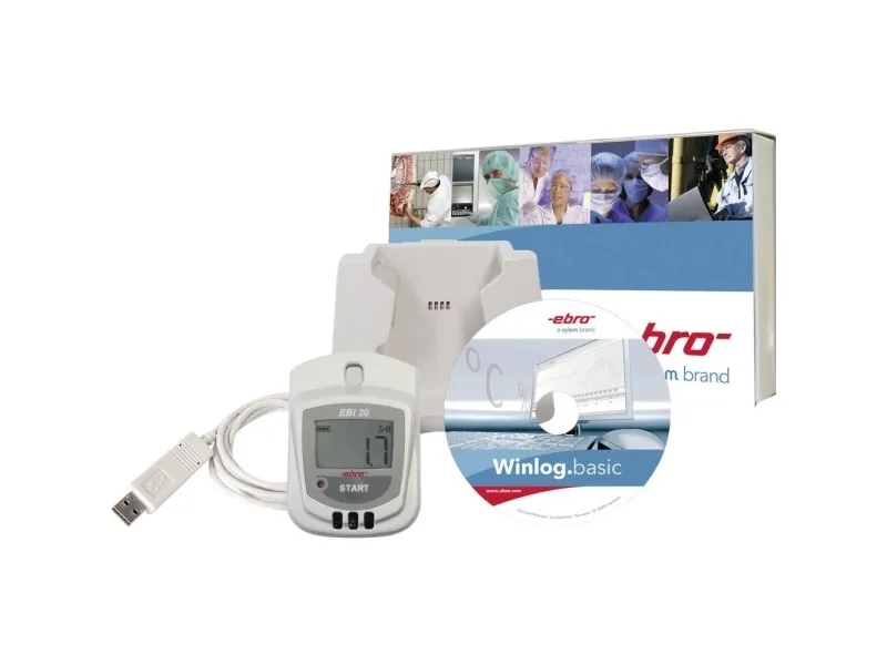 ebro 1601-0048-Z EBI 20-TH1-set Multidatalogger luftfuktighet/temperatur -30 til +70 °C 0 til 100 % rF