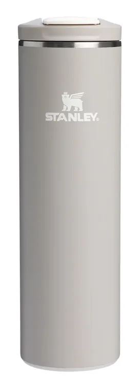 Stanley The Transit Fliptop, grå, rustfritt stål, rustfritt stål, silikon, kaffe, juice, te, 590 ml