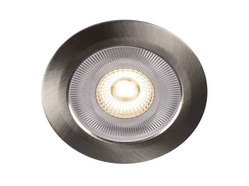 Alice 12V Infälld downlight 3000K IP44 340lm Borstad stål 1-pack