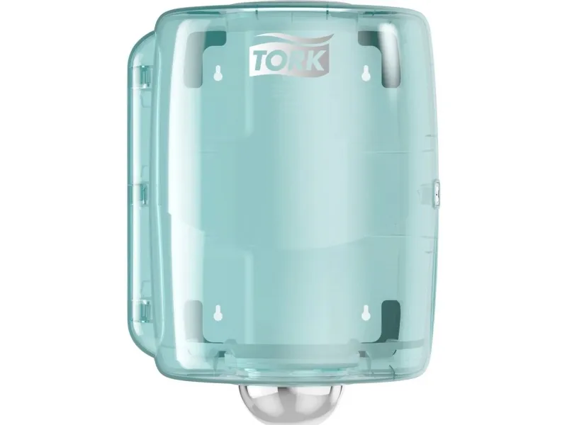 Dispenser, Tork W2, Maxi, 30,2x32,8x44,7 cm, turkis, plast, for håndkleruller med midtre håndtak