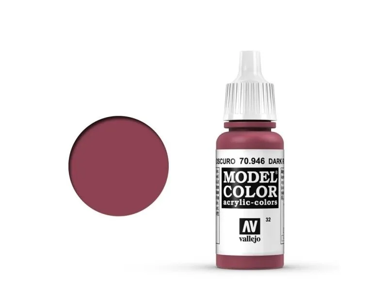 Vallejo 70.946, 17 ml, Rød, Matte, Flaske