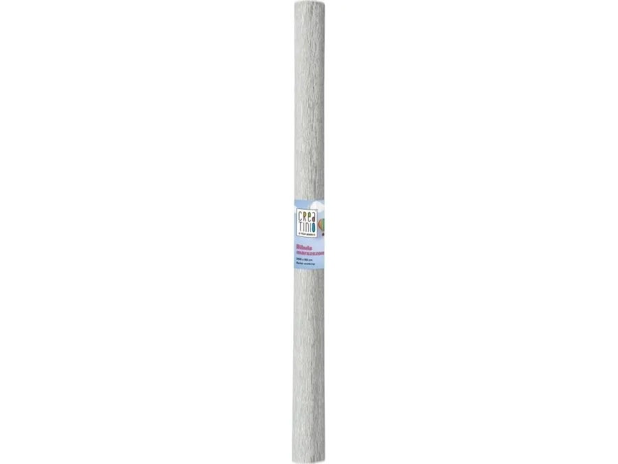 Top 2000 silkepapir / bibula marsjerat Creatino 50x200 cm sølv